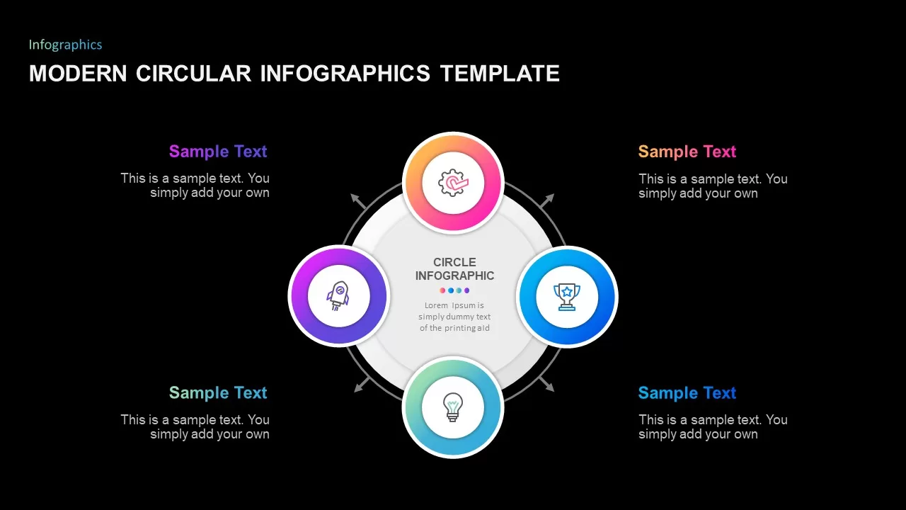 Modern Circular Infographic Template