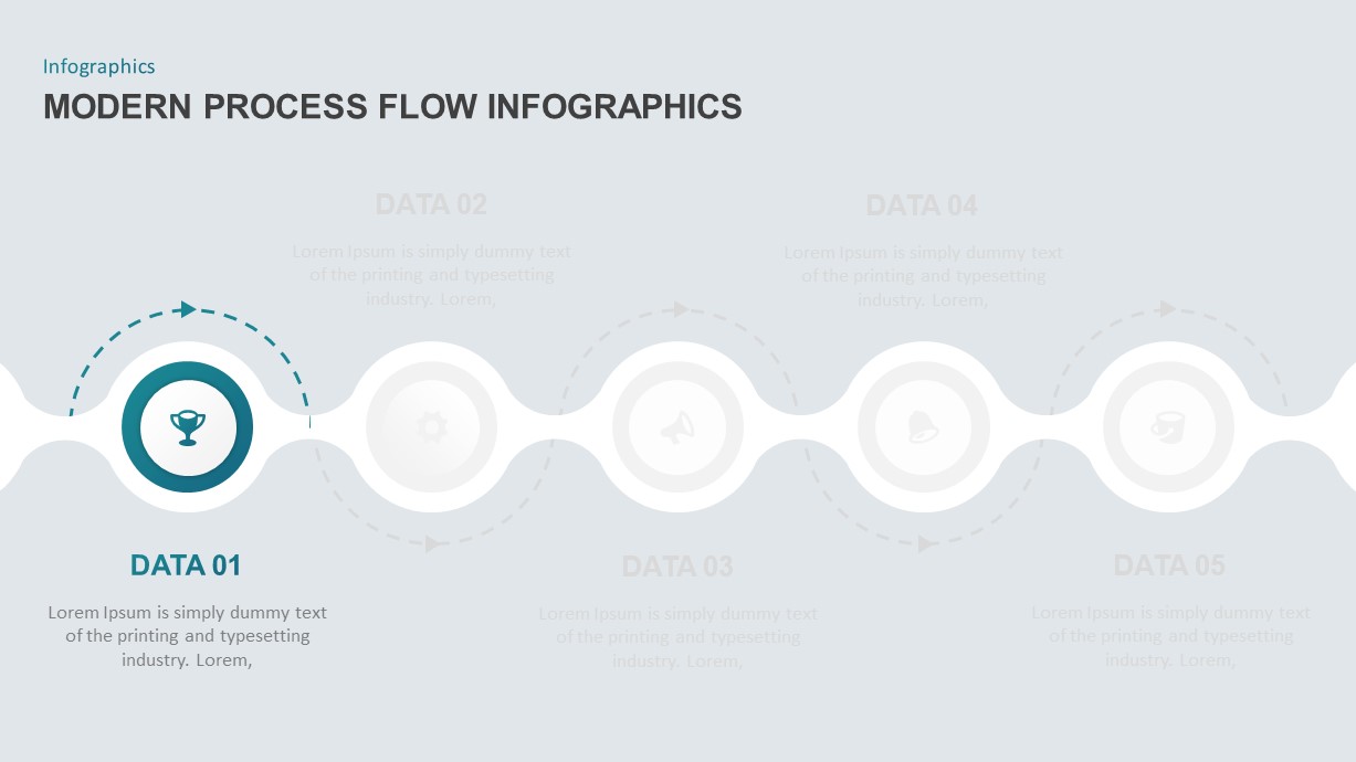 Beautiful Flowchart Powerpoint Infographic 7441