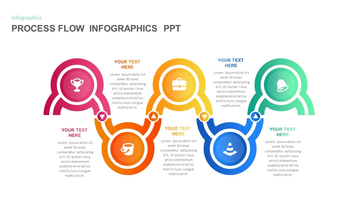 Process Flow Diagram Infographic Template for PowerPoint