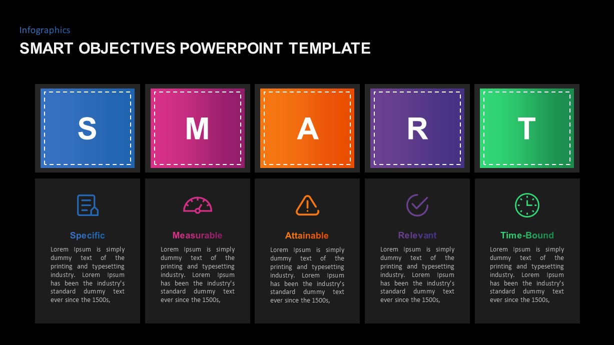 SMART Objectives PowerPoint Template Slidebazaar