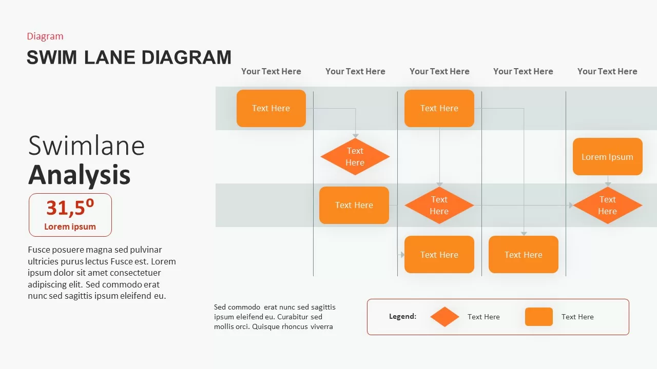 SwimLane Diagram for PowerPoint presentations