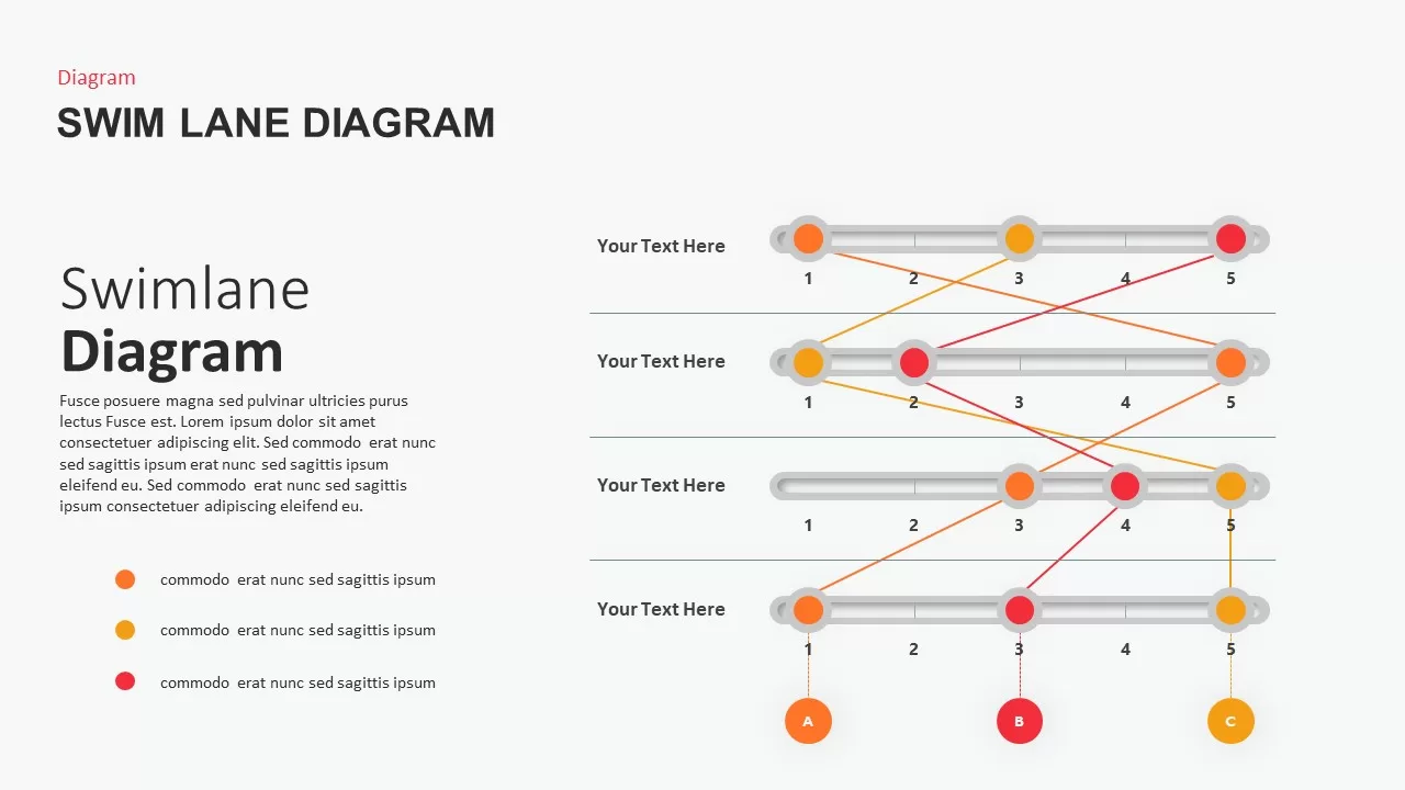 Swimlane PowerPoint template