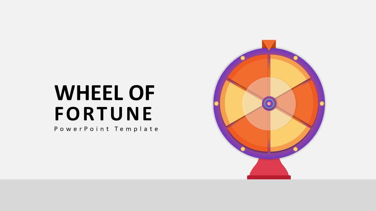 Wheel of Fortune PowerPoint Template Slidebazaar