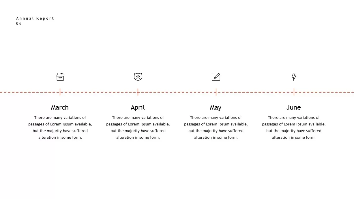 annual report timeline template