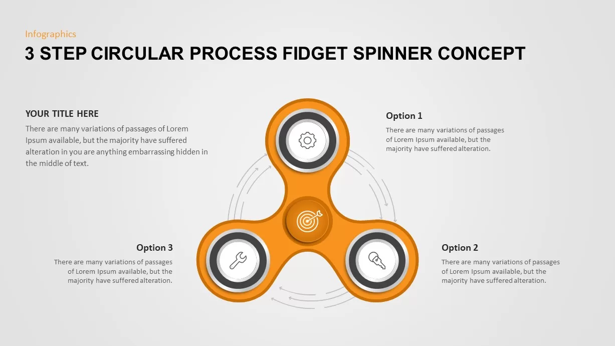 Fidget spinner PowerPoint template