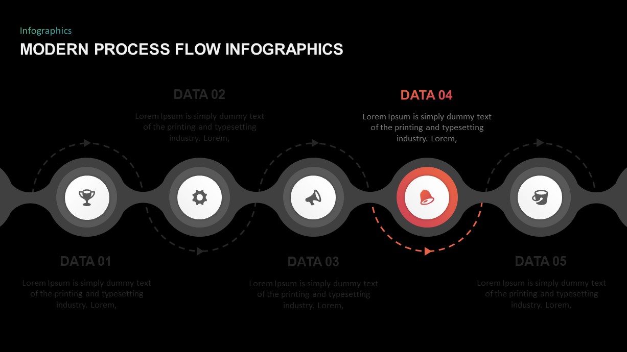 Process Flow Diagram Infographic Template for PowerPoint Slidebazaar