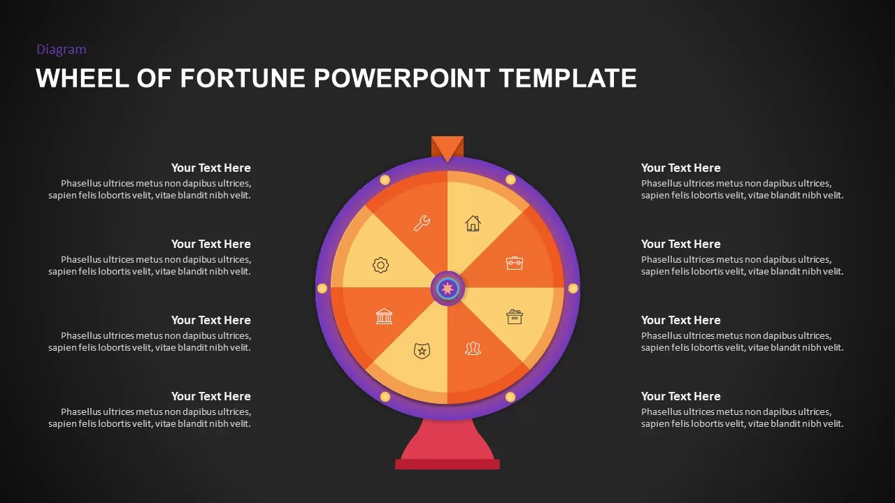 wheel of fortune PowerPoint presentation template