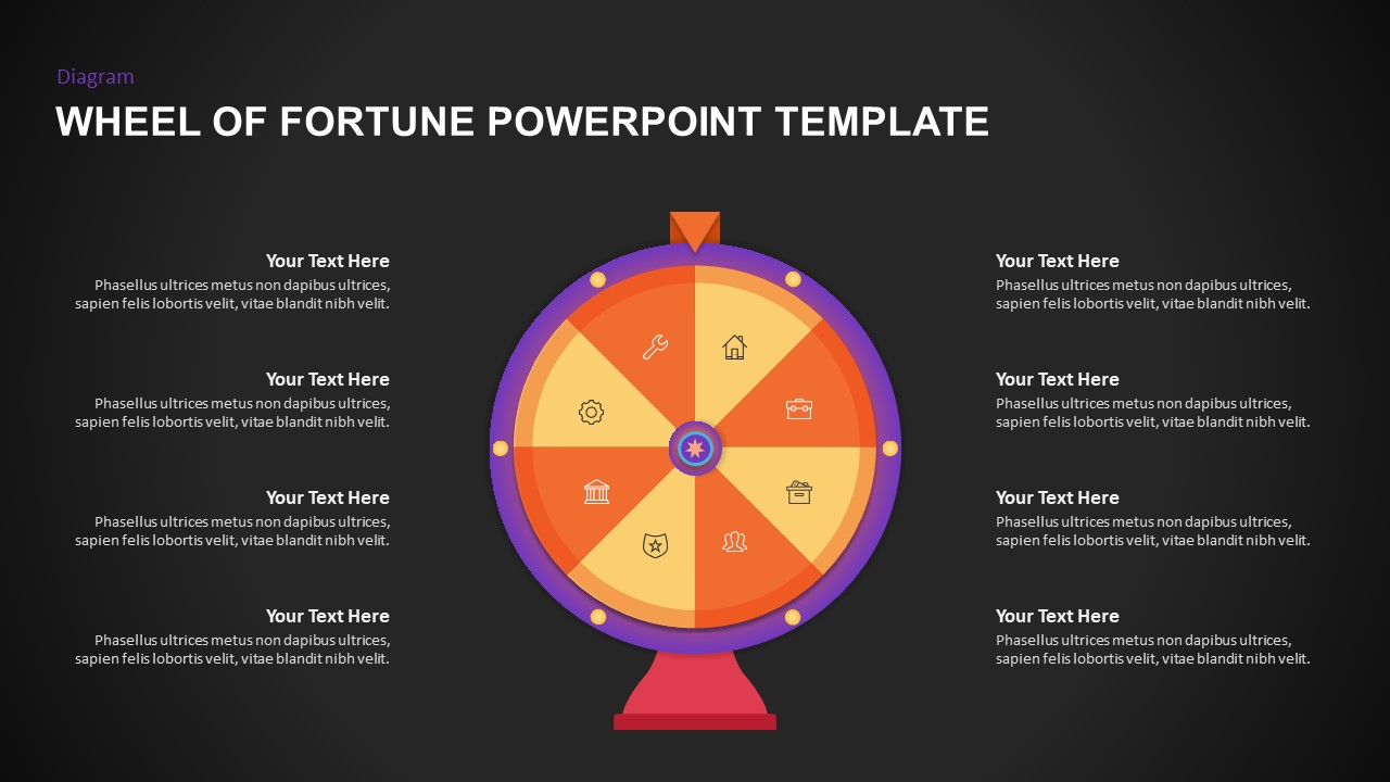 Wheel Of Fortune PowerPoint Template Slidebazaar