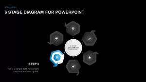 6 Stage PowerPoint Diagram