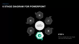 6 Stage PowerPoint Diagram