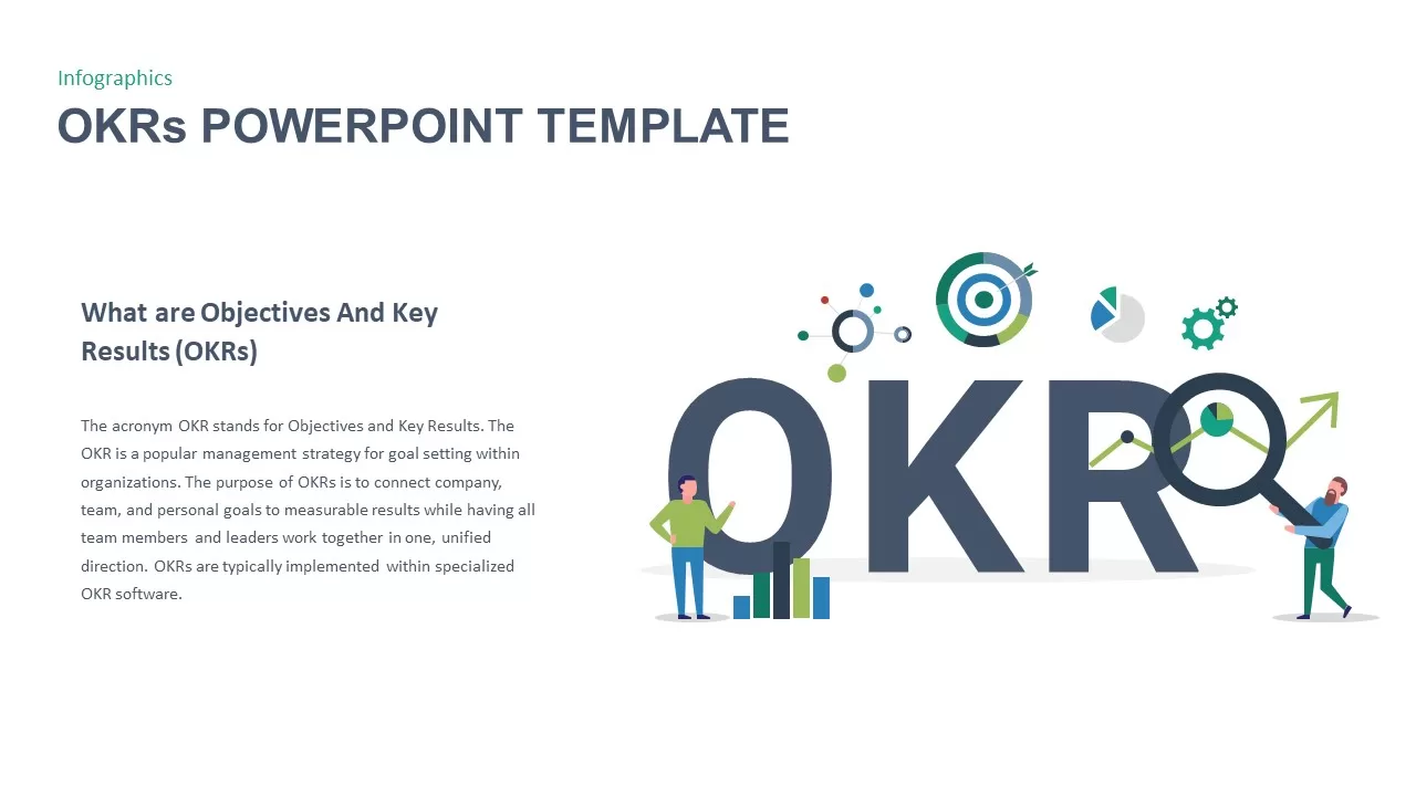 OKR PowerPoint Template slide design