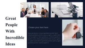 People With Business Ideas Powerpoint Template