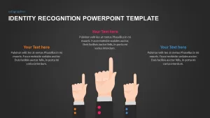 Togetherness PowerPoint Slide Design with Finger Hands