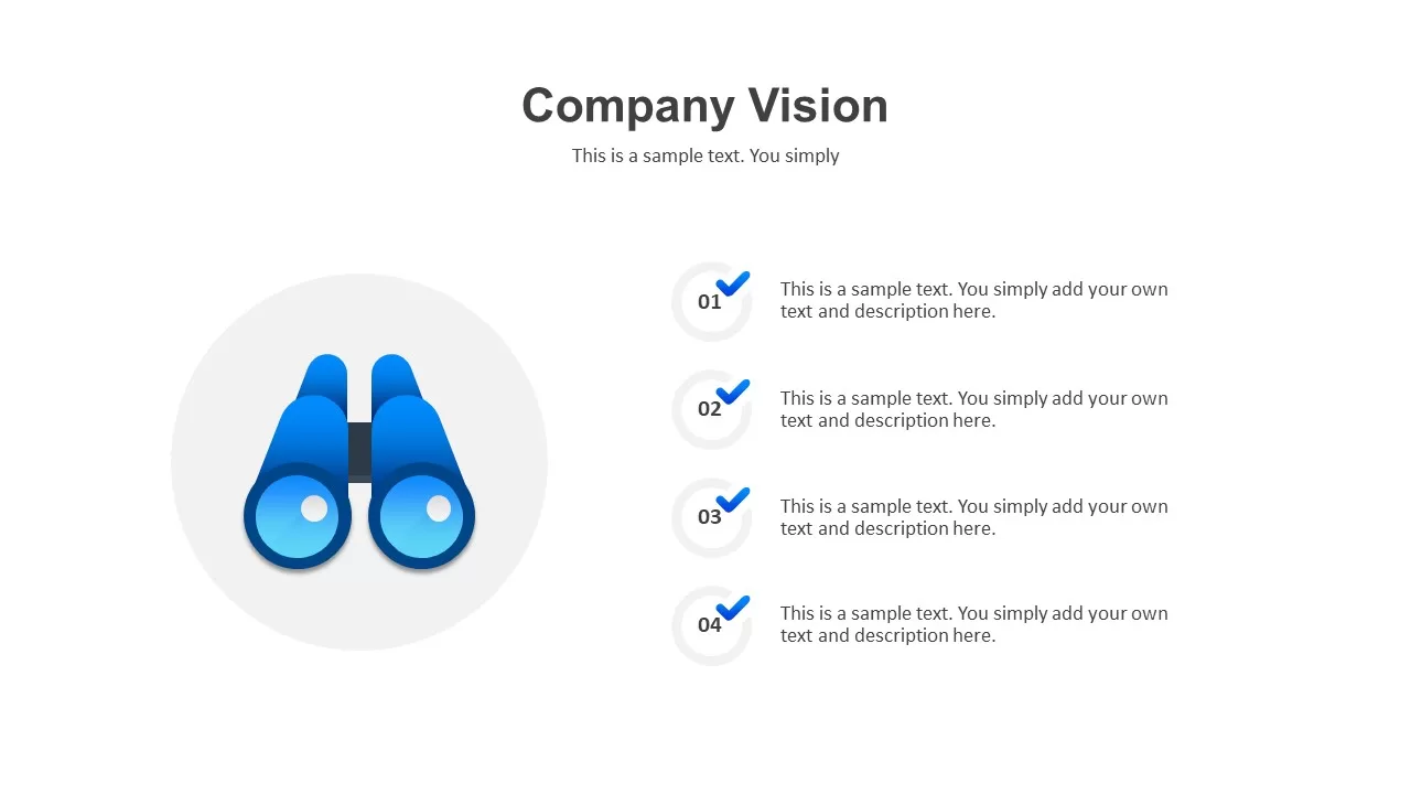 company vision template