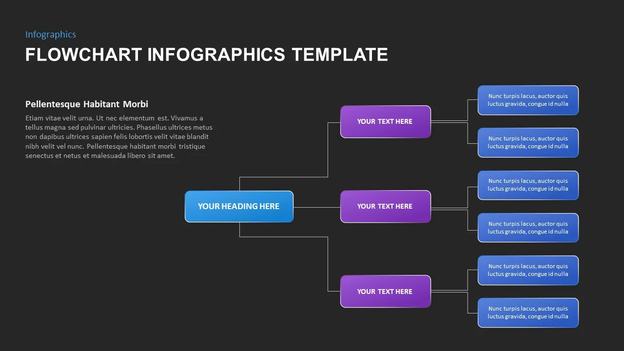 flowchart infographic presentation template