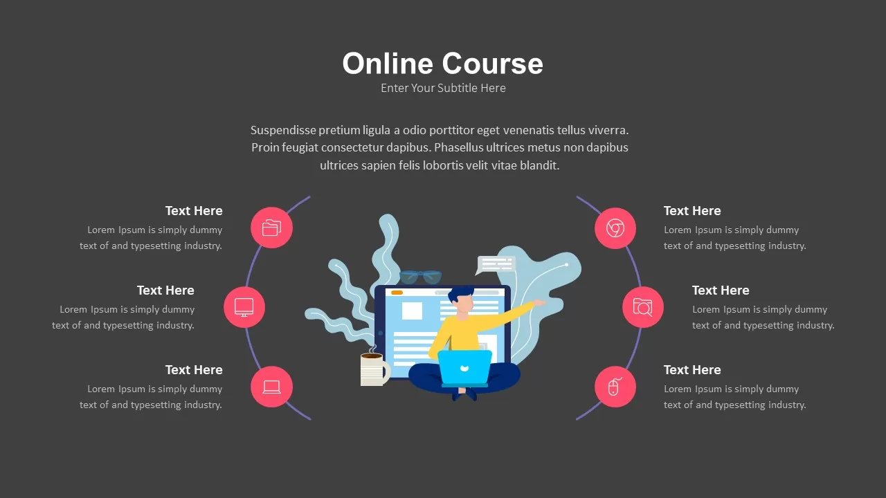 online classes ppt template