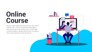online course powerpoint template