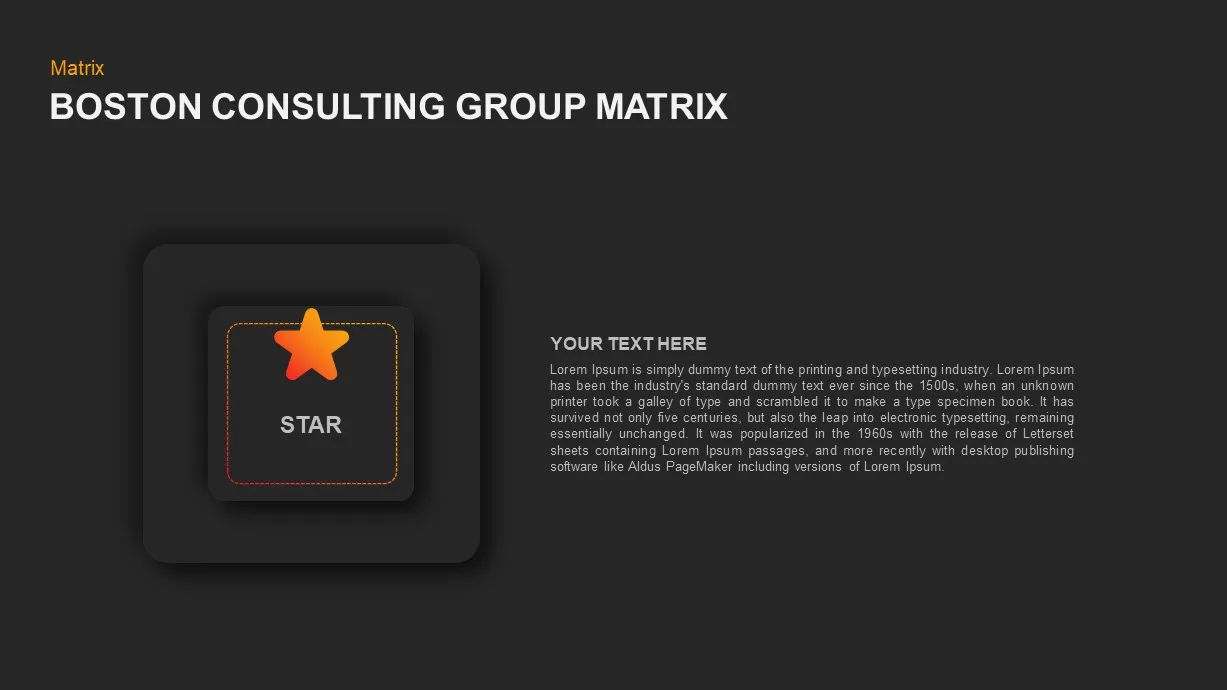 BCG Matrix template