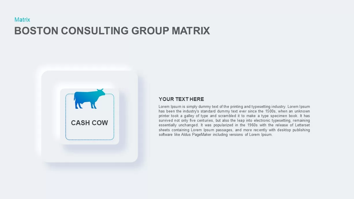 Boston Consulting Group Matrix google slides