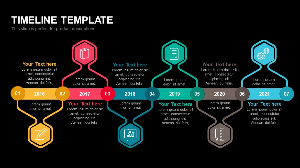 timeline for presentation template