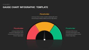 Gauge Shape 5 Step Infographic PPT templates