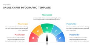 Gauge Shape 5 Step PPT template