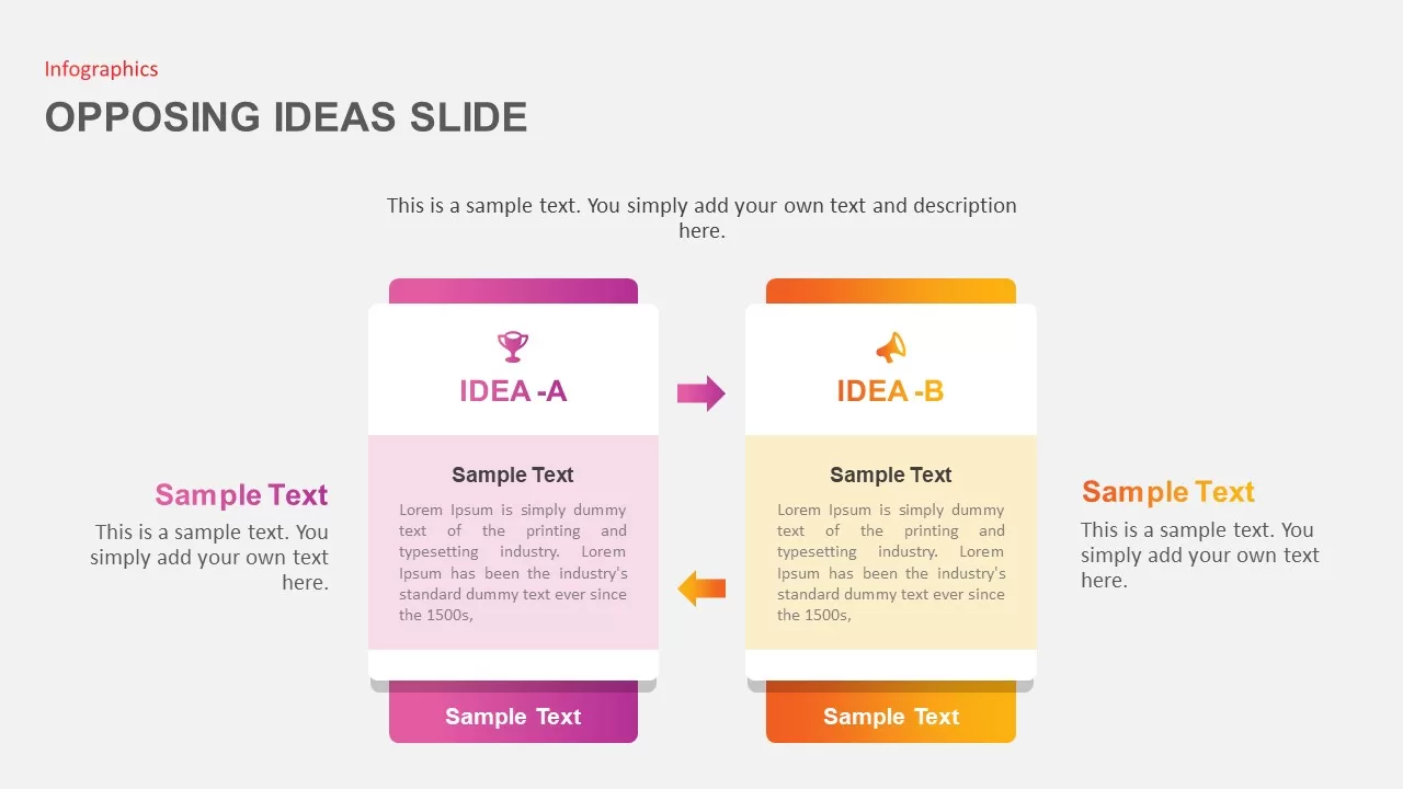 Opposing Ideas Slides Template