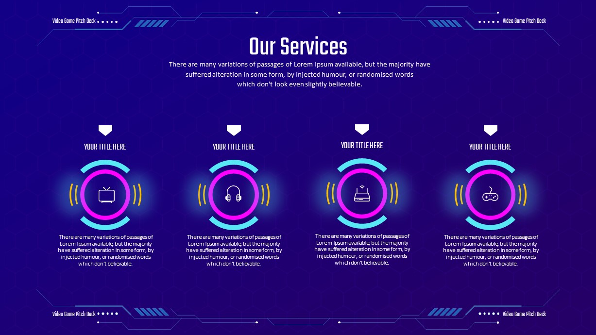 Video Game Pitch Deck PowerPoint Template SlideBazaar