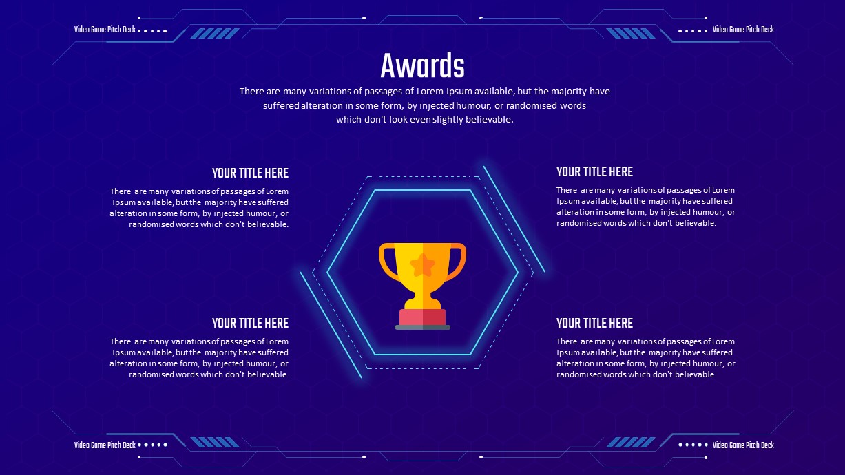 Video Game Pitch Deck PowerPoint Template SlideBazaar