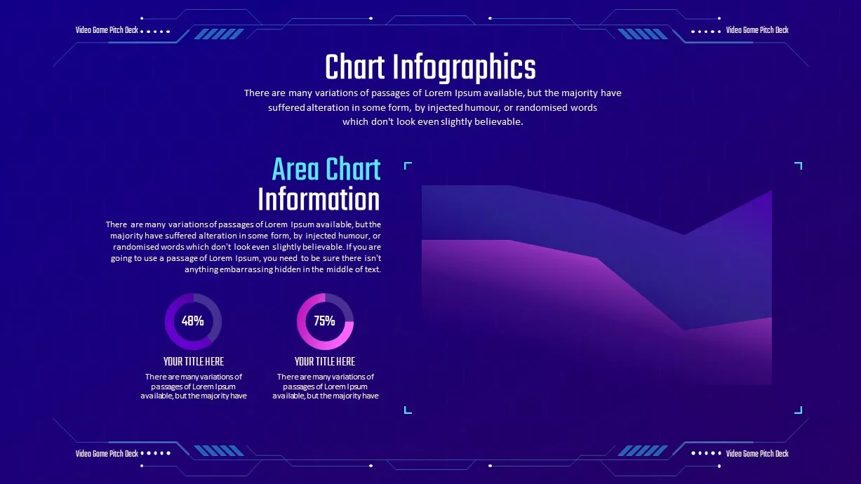 Video Game Pitch Deck chart infographics slide