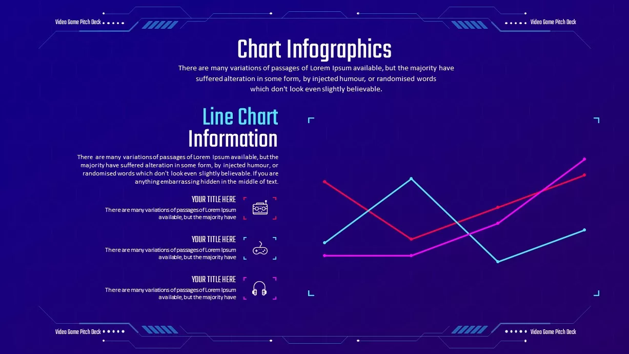 Video Game Pitch Deck chart infographics