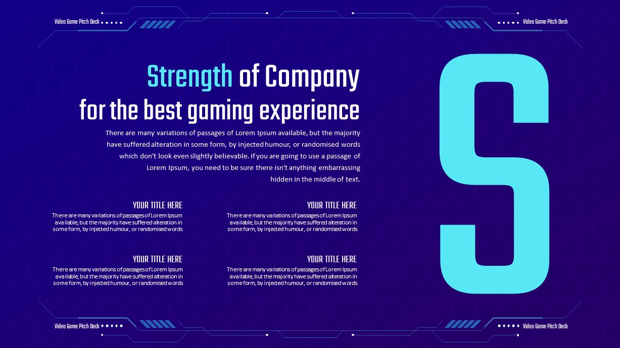 Video Game Pitch Deck PowerPoint Template SlideBazaar