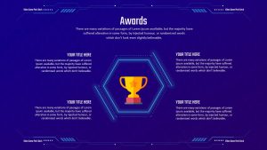 Video Game Pitch Deck PowerPoint Template Awards Slide