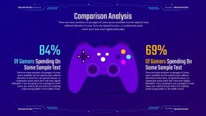 Video Game Pitch Deck PowerPoint Template Comparison Analysis Slide