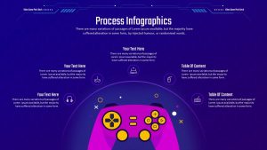 Video Game Pitch Deck PowerPoint Template Infographics Slide