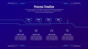 Video Game Pitch Deck PowerPoint Template Process Timeline Slide