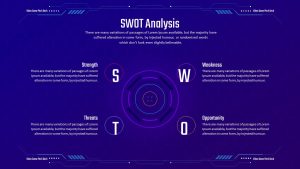 Video Game Pitch Deck PowerPoint Template SWOT Analysis Slide