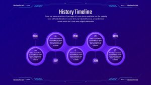 Video Game Pitch Deck PowerPoint Template Timeline Slide