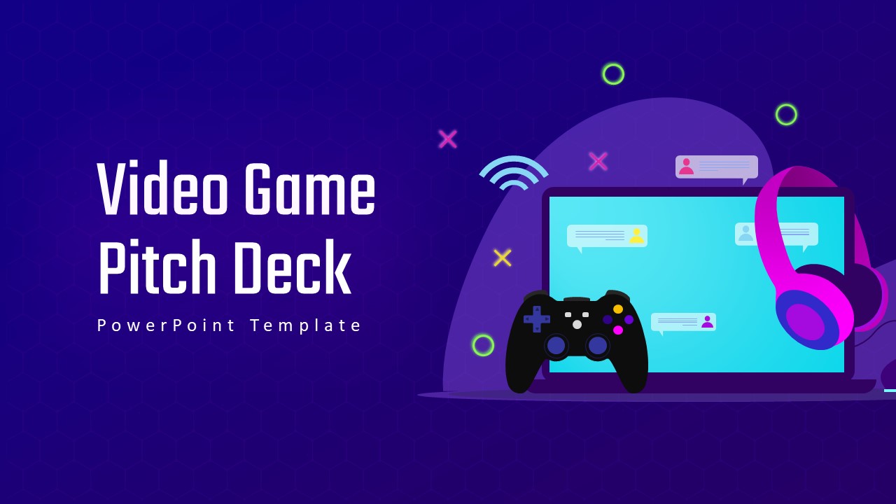 Video Game Pitch Deck PowerPoint Template