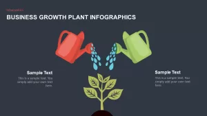 Business Growth Plant Infographics