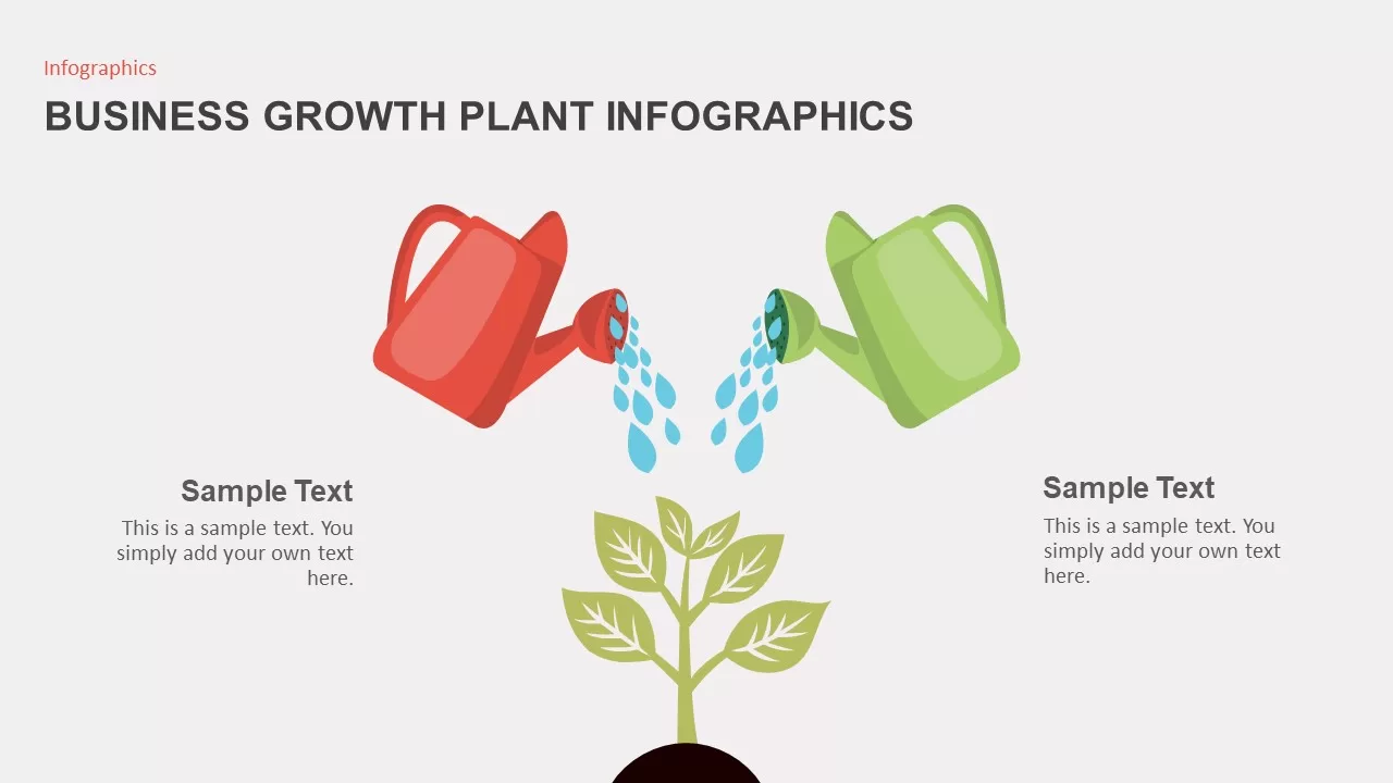 Business Growth Plant Infographics