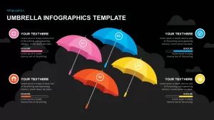 Umbrella Infographics PowerPoint template