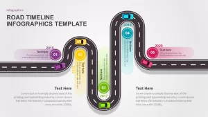 Road Timeline Infographic PowerPoint Template