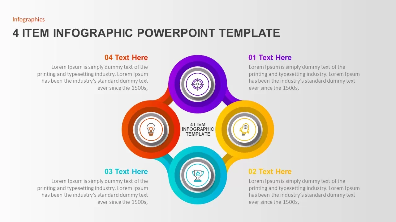 4 step infographic templates