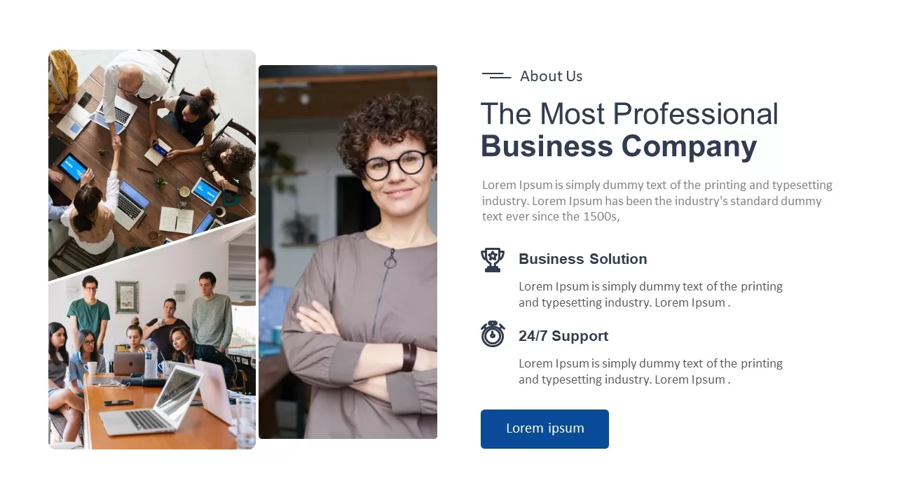 Professional business Features