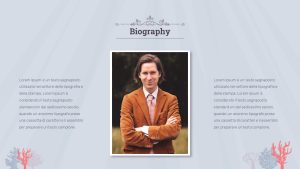 Wes Anderson Inspired PowerPoint Template biography