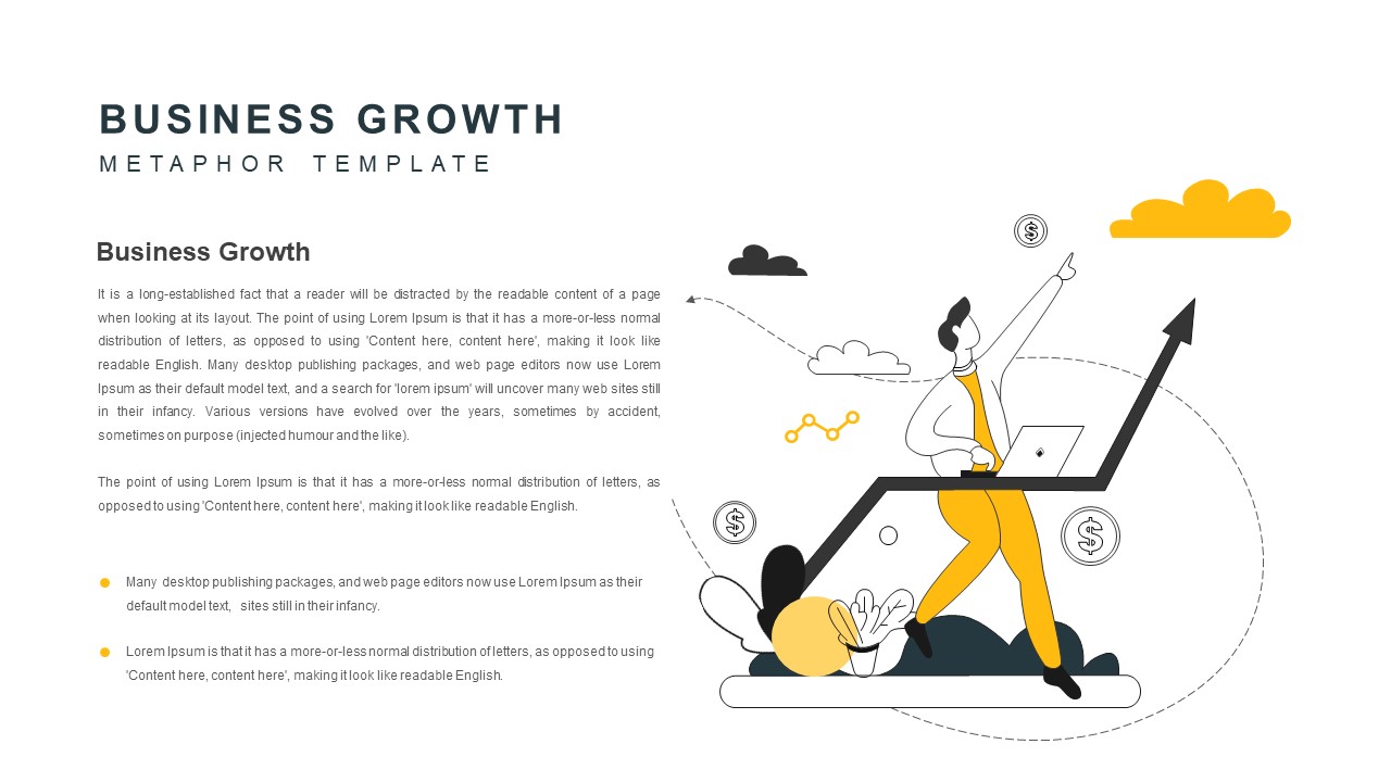 Business Growth Metaphor PowerPoint Template Slidebazaar