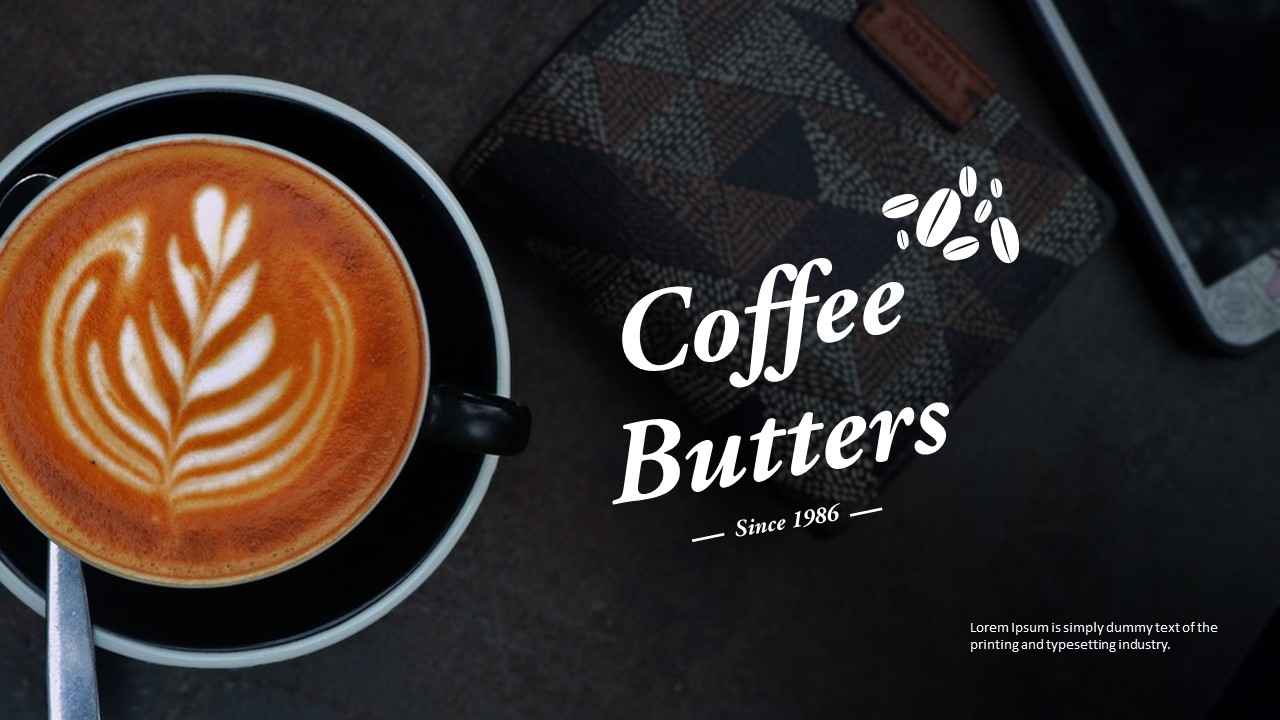 Coffee Butter PowerPoint template for Presentations | Slidebazaar