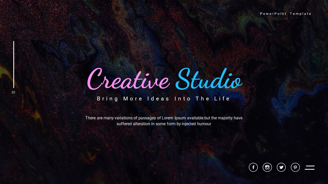 Creative Studio PowerPoint Template / Slidebazaar