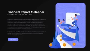 financial report metaphor powerpoint template